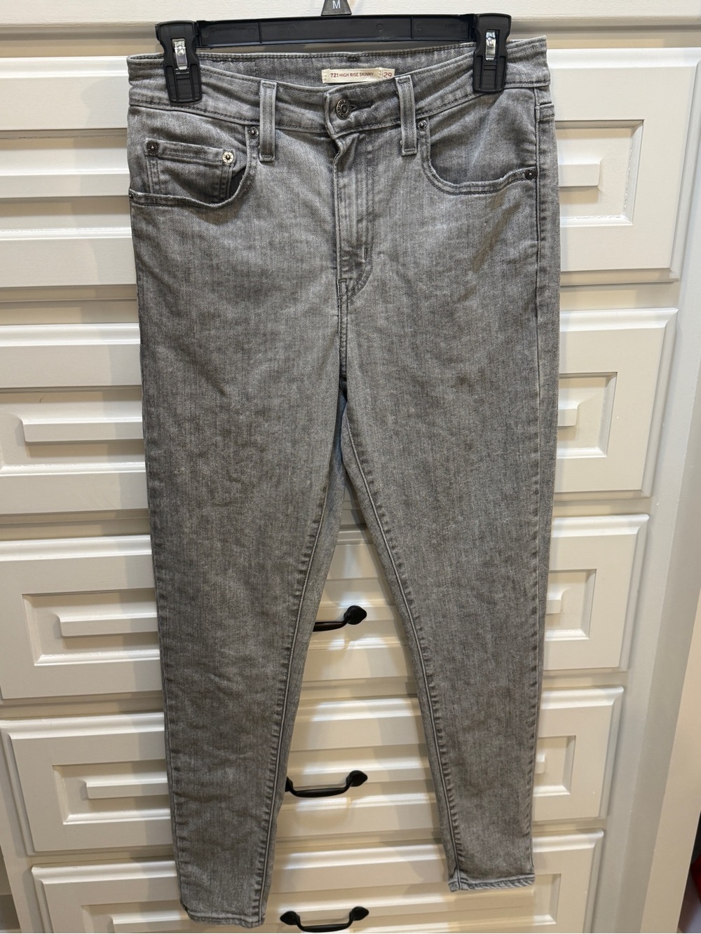 Levi's Women’s 721 High Rise Skinny Jeans in Grey Wash